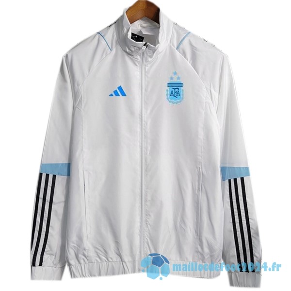 Nouveau Coupe Vent Argentine 2023 Blanc Bleu