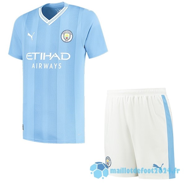 Nouveau Domicile Conjunto De Enfant Manchester City 2023 2024 Bleu