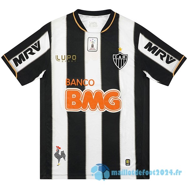 Nouveau Domicile Maillot Atlético Mineiro Retro 2013 Noir Blanc