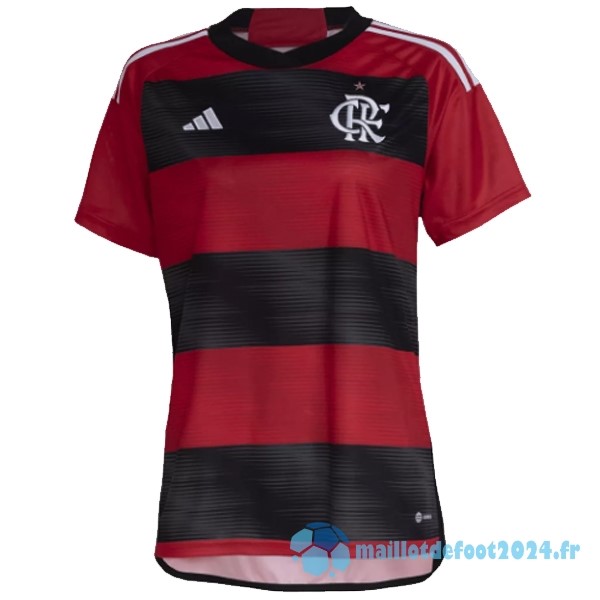 Nouveau Domicile Maillot Femme Flamengo 2023 2024 Rouge Noir