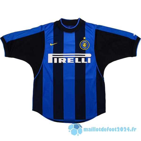 Nouveau Domicile Maillot Inter Milán Retro 2000 2001 Bleu