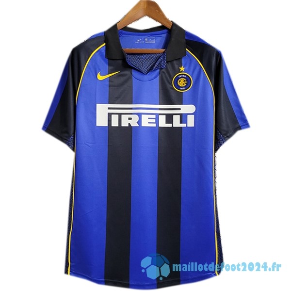 Nouveau Domicile Maillot Inter Milán Retro 2001 2002 Bleu