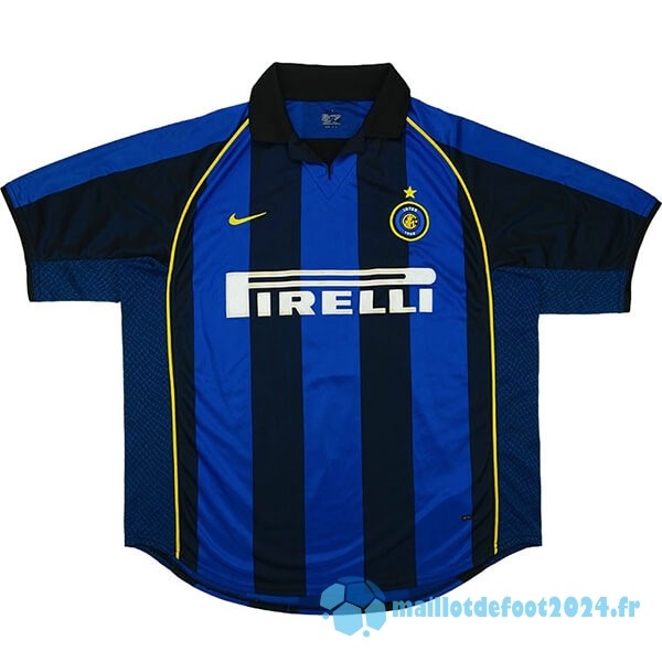 Nouveau Domicile Maillot Inter Milán Retro 2001 2002 Bleu(1)