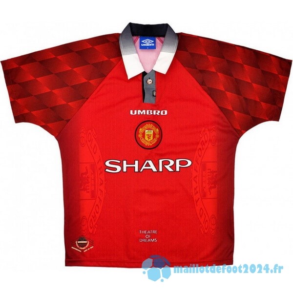 Nouveau Domicile Maillot Manchester United Retro 1996 1997 Rouge