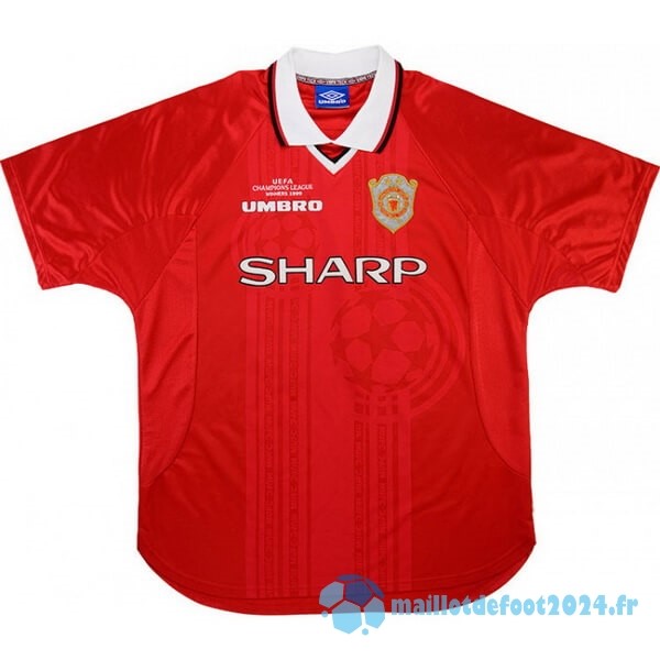 Nouveau Domicile Maillot Manchester United Retro 1999 2000 Rouge