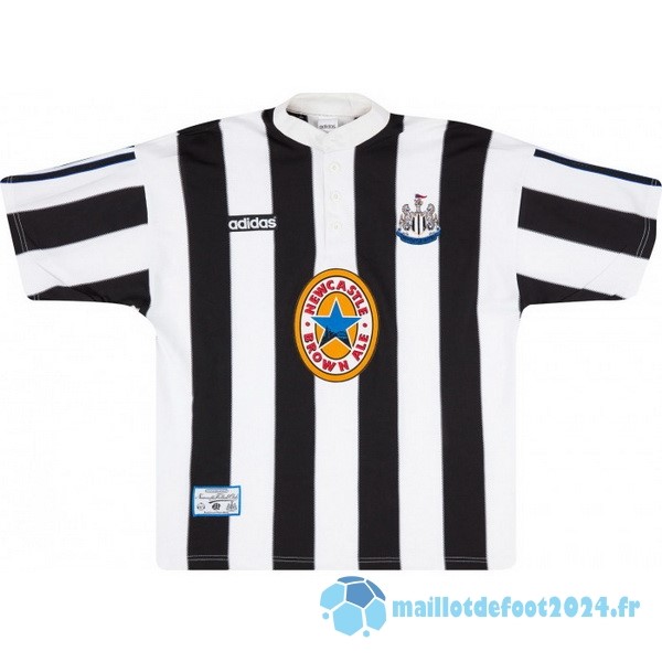 Nouveau Domicile Maillot Newcastle United Retro 1995 1997 Noir Blanc