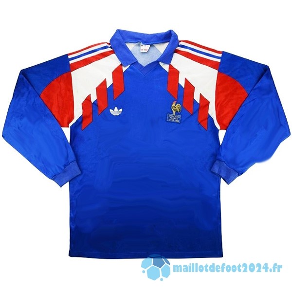 Nouveau Domicile Manches Longues AC Milan Retro 1988 1990 Bleu
