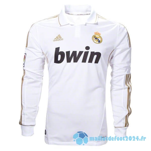 Nouveau Domicile Manches Longues Real Madrid Retro 2011 2012 Blanc