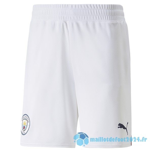 Nouveau Domicile Pantalon Manchester City 2022 2023 Blanc