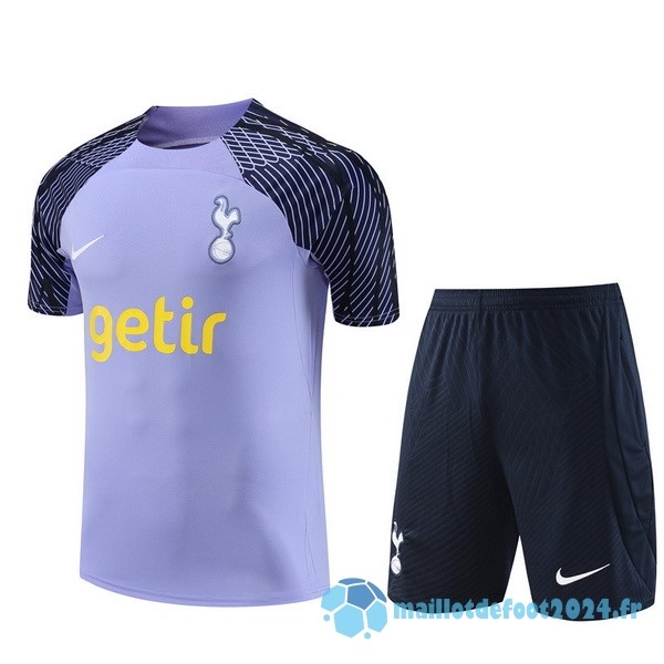 Nouveau Entrainement Ensemble Complet Tottenham Hotspur 2023 2024 Purpura Bleu