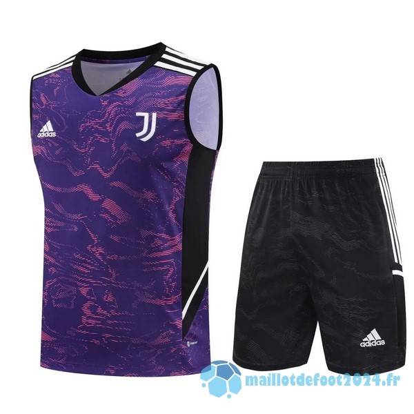 Nouveau Entrainement Sans Manches Ensemble Complet Juventus 2023 2024 Purpura Noir