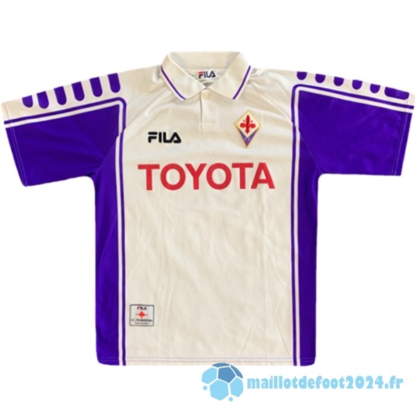 Nouveau Exterieur Maillot Fiorentina Retro 1999 2000 Blanc