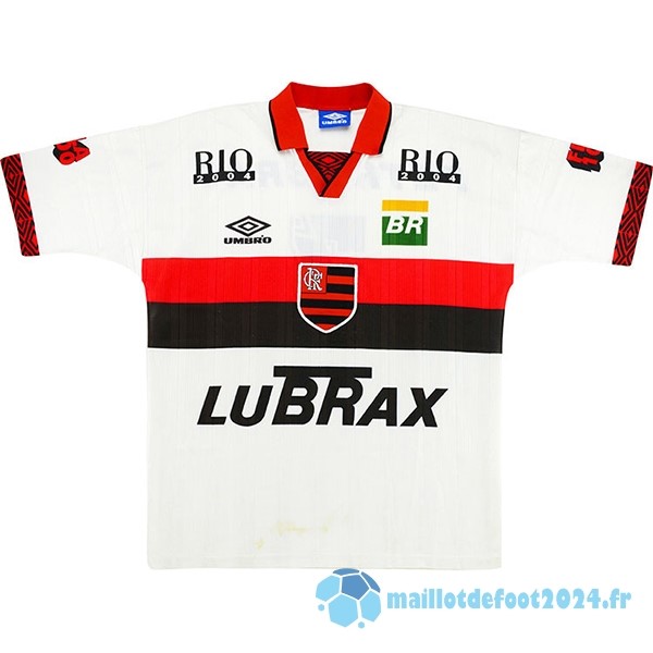 Nouveau Exterieur Maillot Flamengo Retro 1995 1996 Blanc