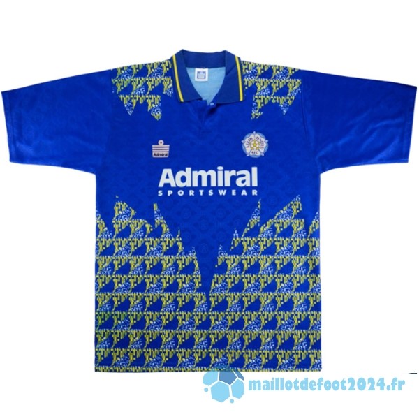 Nouveau Exterieur Maillot Leeds United Retro 1992 1993 Bleu