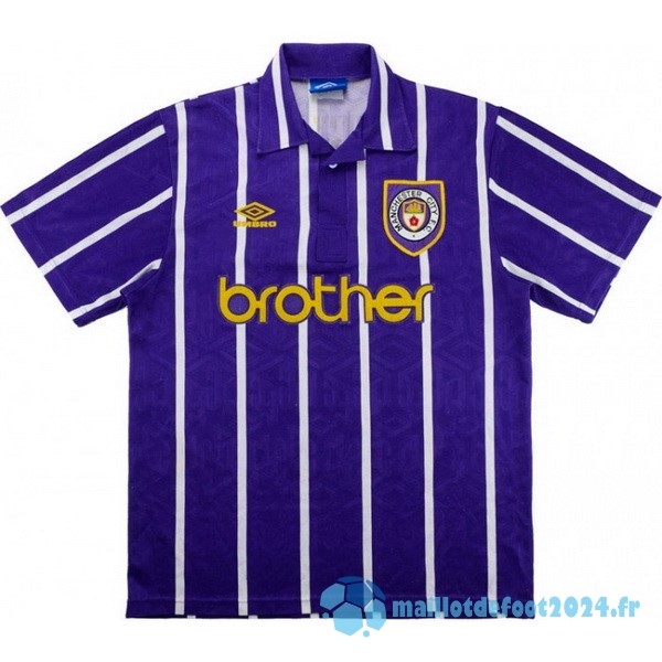Nouveau Exterieur Maillot Manchester City Retro 1993 1994 Purpura