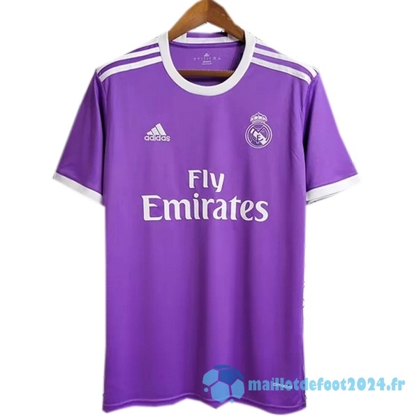 Nouveau Exterieur Maillot Real Madrid Retro 2016 2017 Purpura