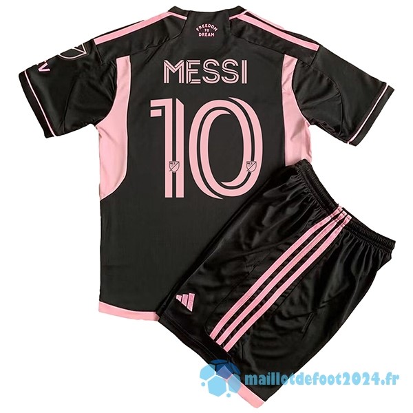 Nouveau NO.10 Messi Exterieur Conjunto De Enfant Inter Miami 2023 2024 Noir