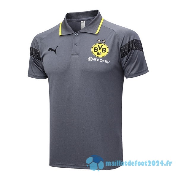 Nouveau Polo Borussia Dortmund 2023 2024 Gris
