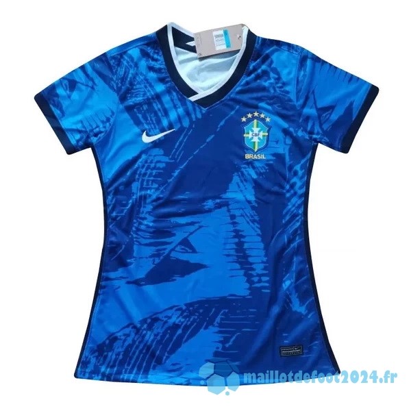 Nouveau Spécial Maillot Femme Brésil 2022 Bleu