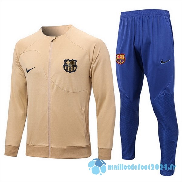 Nouveau Survêtements Barcelona 2022 2023 Jaune Bleu