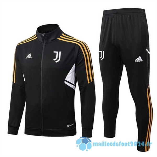 Nouveau Survêtements Enfant Juventus 2022 2023 Noir I Blanc Jaune