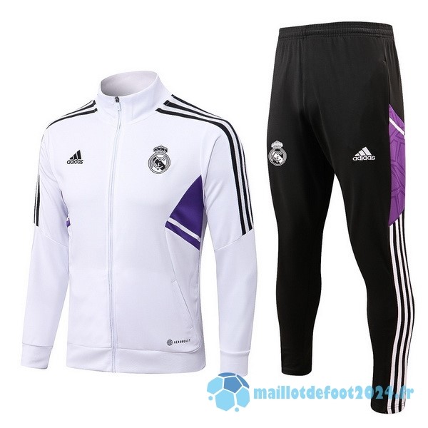 Nouveau Survêtements Enfant Real Madrid 2022 2023 Blanc I Noir