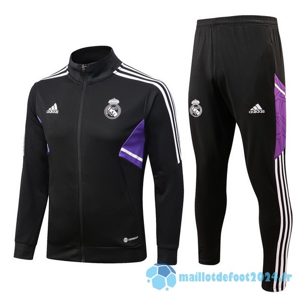 Nouveau Survêtements Enfant Real Madrid 2022 2023 Noir I Purpura
