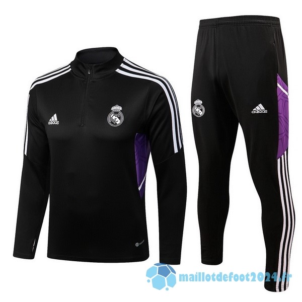 Nouveau Survêtements Enfant Real Madrid 2022 2023 Noir Purpura
