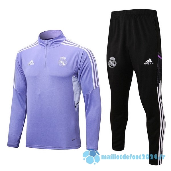 Nouveau Survêtements Enfant Real Madrid 2022 2023 Purpura I Noir