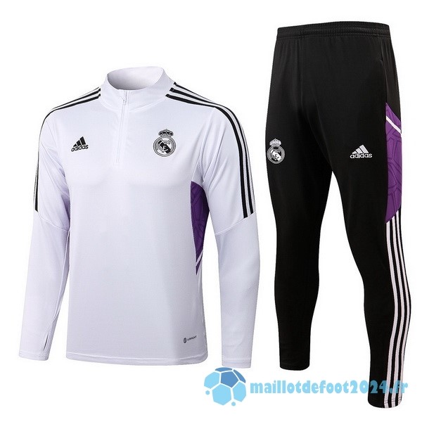 Nouveau Survêtements Real Madrid 2022 2023 Blanc III Noir