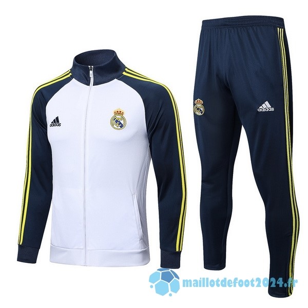Nouveau Survêtements Real Madrid 2022 2023 Blanc Jaune