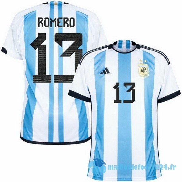 Nouveau Thailande NO.13 Romero Domicile Maillot Argentine 2022 Bleu