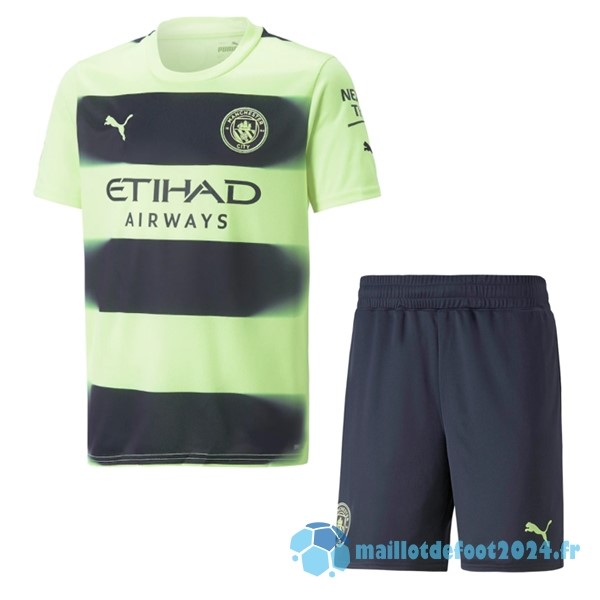 Nouveau Third Conjunto De Enfant Manchester City 2022 2023 Vert