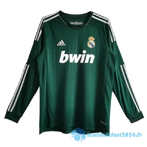 Nouveau Third Maillot Manches Longues Real Madrid Retro 2012 2013 Vert
