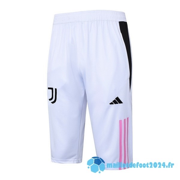 Nouveau Entrainement Pantalon Juventus 2023 2024 Noir Blanc Rose