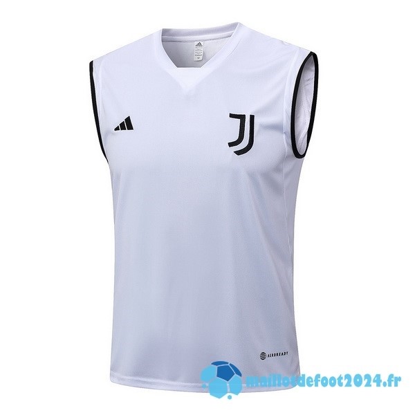 Nouveau Entrainement Sans Manches Juventus 2023 2024 Blanc Noir