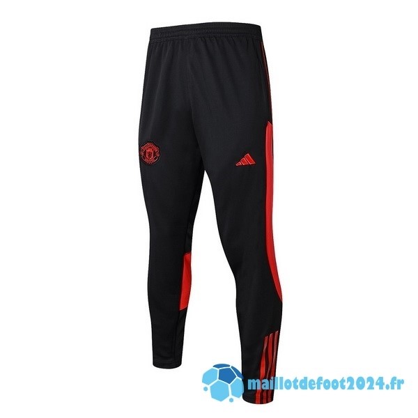 Nouveau Pantalon Deportivos Manchester United 2023 2024 Noir Rouge