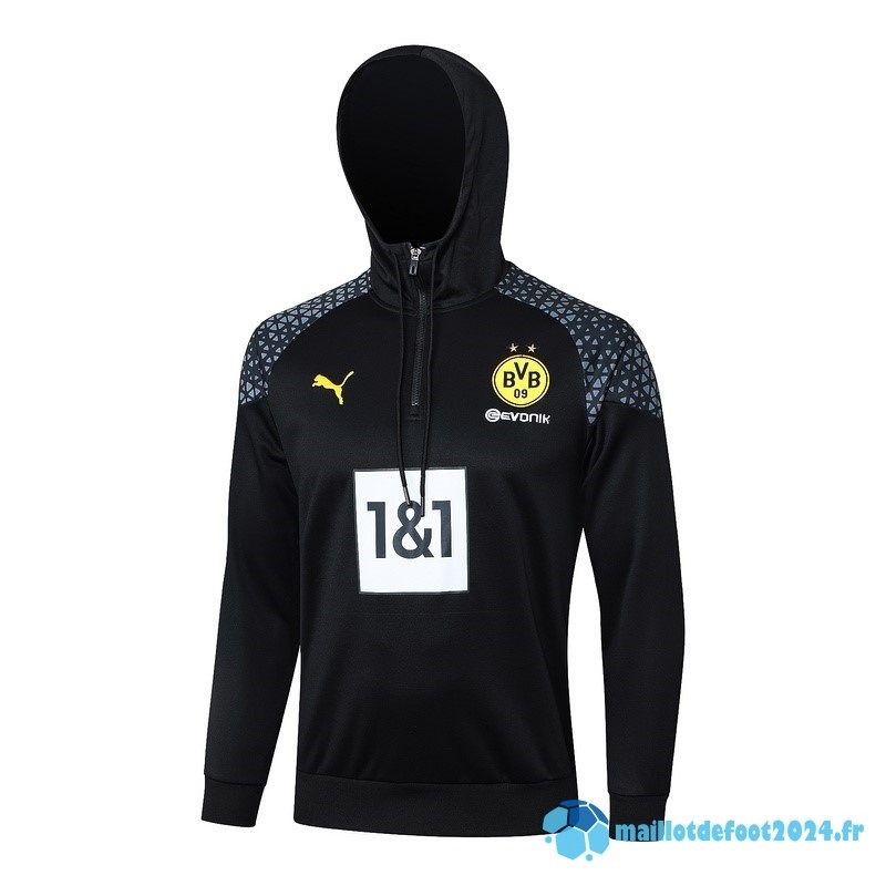 Nouveau Veste Con Capucha Borussia Dortmund 2023 2024 Noir Gris