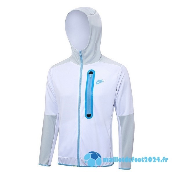 Nouveau Veste Con Capucha Nike 2023 Blanc Gris Bleu