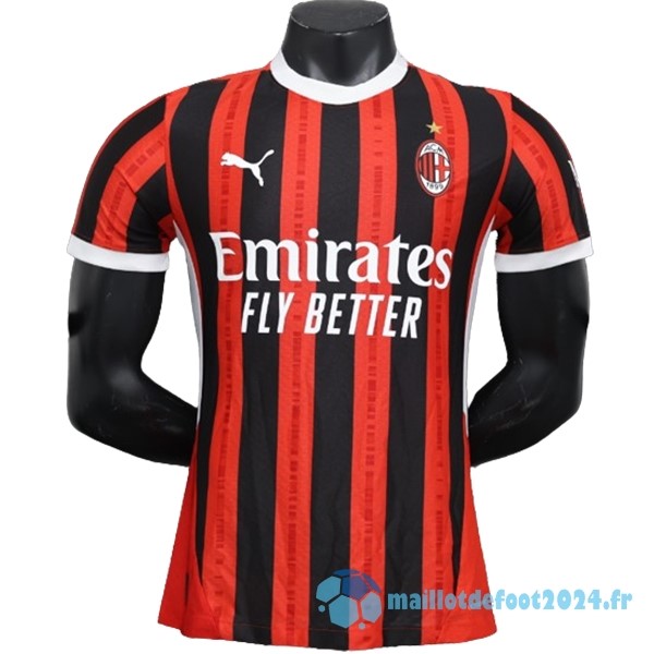 Nouveau Domicile Concept Joueurs Maillot AC Milan 2024 2025 Rouge Noir