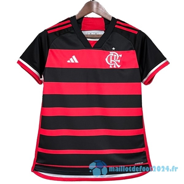 Nouveau Domicile Maillot Femme Flamengo 2024 2025 Rouge Noir